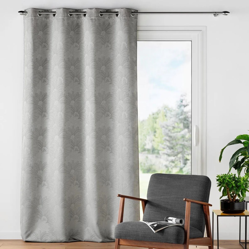 Κουρτίνα (140x260) Με Τρουκς L-C Teora Grey 1612397