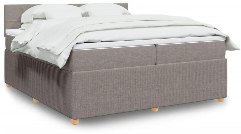 ΚΡΕΒΑΤΙ BOXSPRING ΜΕ ΣΤΡΩΜΑ TAUPE 200X200 ΕΚ. ΥΦΑΣΜΑΤΙΝΟ 3289867