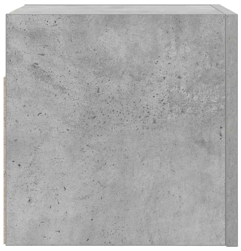 vidaXL Έπιπλο Τηλεόρασης Κρεμαστό Γκρι Σκυρ. 30,5 x 30 x 30 εκ.