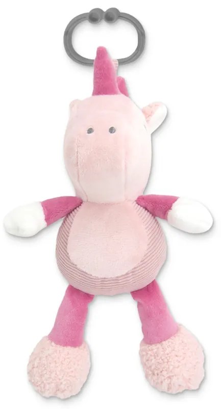 Κρεμαστό Λούτρινο Ζωάκι Με Μουσική Music Unicorn Pink Natural 10191440007  Lorelli