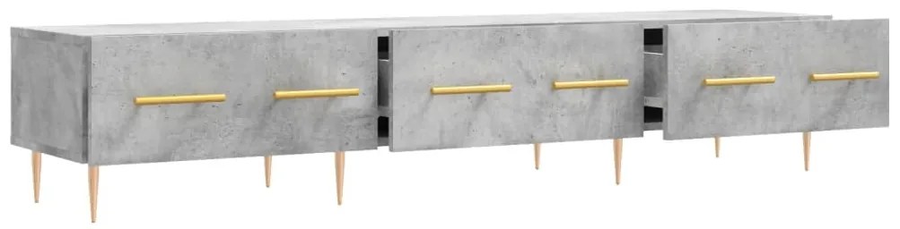 vidaXL Έπιπλο Τηλεόρασης Γκρι Σκυροδέματος 150x36x30 εκ. Επεξ. Ξύλο