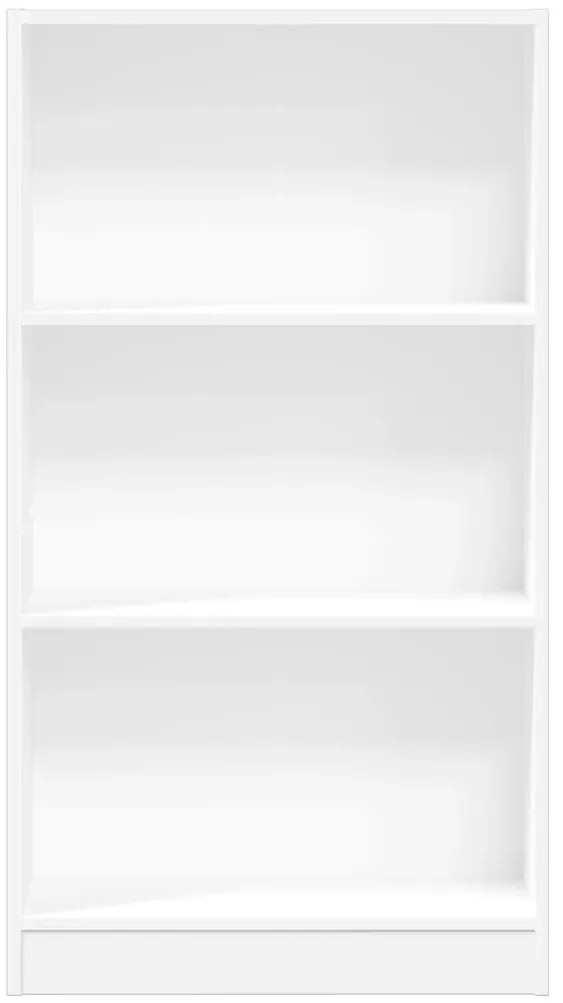 vidaXL Βιβλιοθήκη Λευκή 60x24x109 εκ. από Επεξεργασμένο Ξύλο