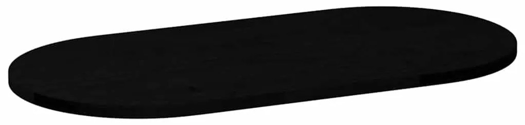 vidaXL Επιτραπέζια επιφάνεια Σκούρο Καφέ 80x40x2 εκ. Ξύλο Δρυός Οβάλ