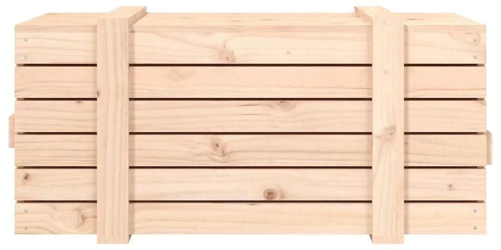 vidaXL Κουτί Αποθήκευσης 91x40,5x42 εκ. από Μασίφ Ξύλο Πεύκου