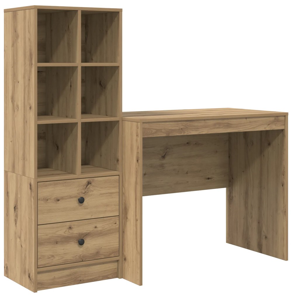 vidaXL Γραφείο με Αποθήκευση Artisan Oak Επεξεργασμένο Ξύλο