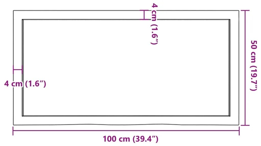 ΠΑΓΚΟΣ ΜΠΑΝΙΟΥ ΑΝ. ΚΑΦΕ 100 X 50 X 6 ΕΚ. ΕΠΕΞΕΡΓ. ΜΑΣΙΦ ΞΥΛΟ 3156133