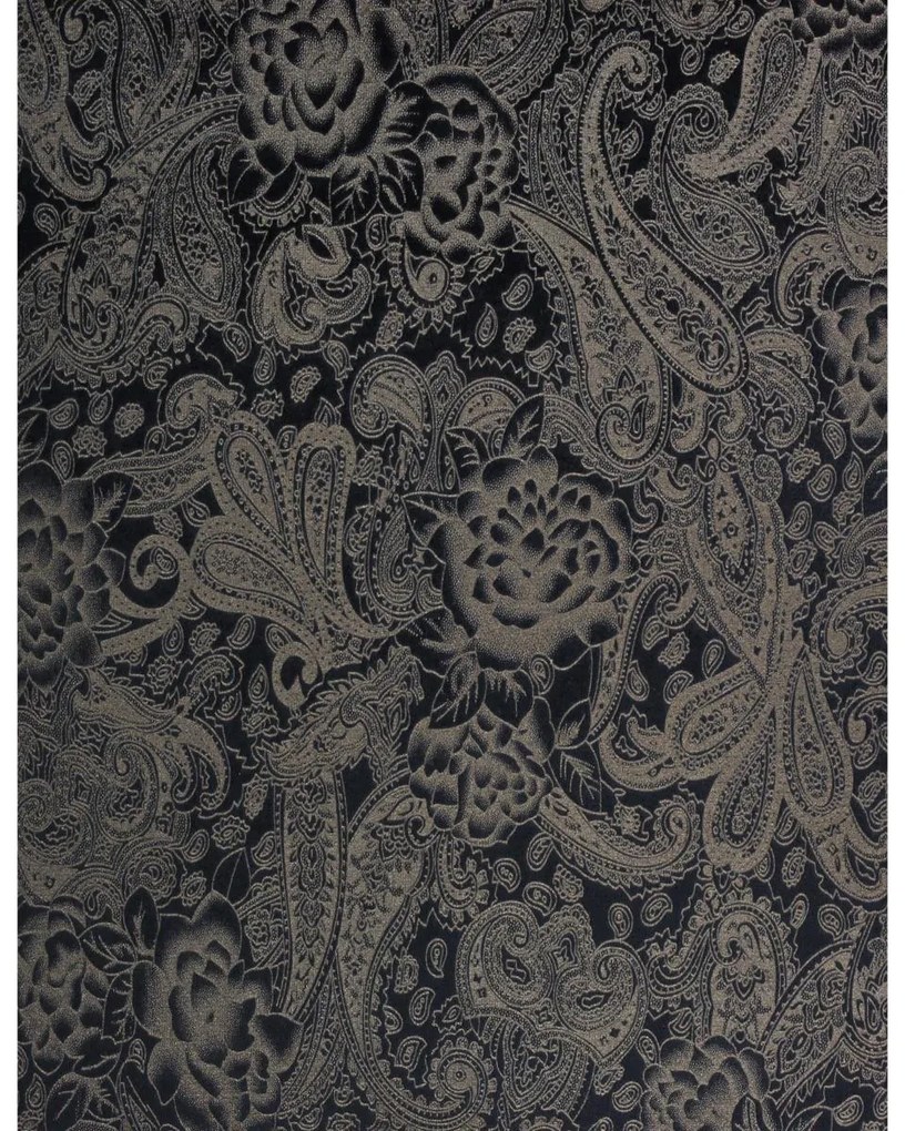 Μαξιλάρι Paisley Μαύρο Βελούδο 45x45cm - 05152294 - 05152294