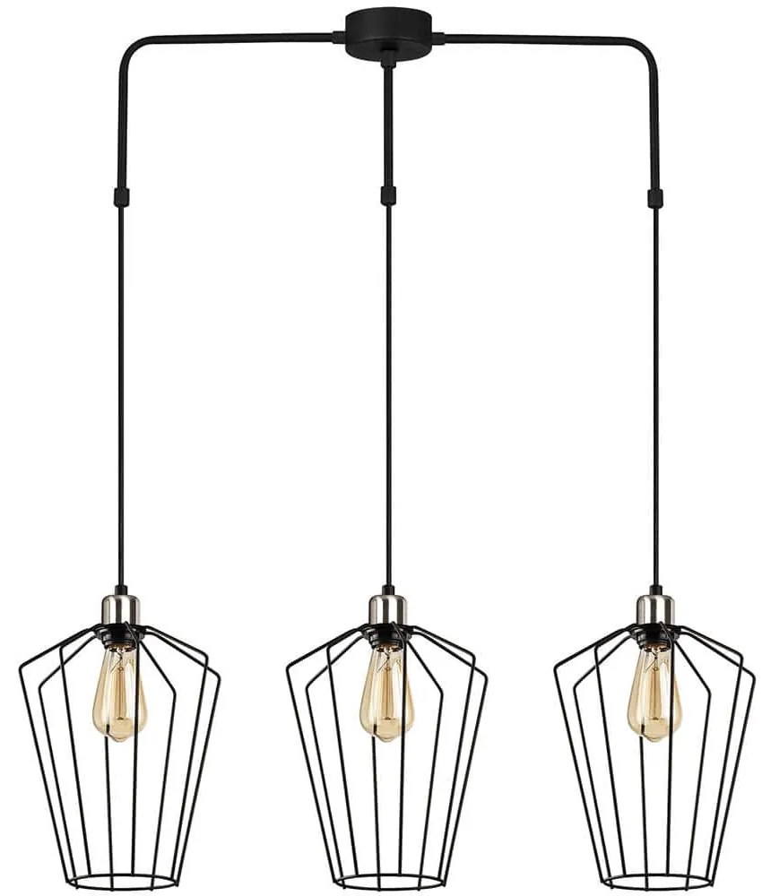 Φωτιστικό Οροφής Fener 892OPV1603 90x25x140cm 3xE27 40W Black Opviq
