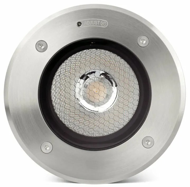 Φωτιστικό Δαπέδου Χωνευτό Geisher 70309 12,5W 3000K 1000lm 38° Steel Faro Barcelona