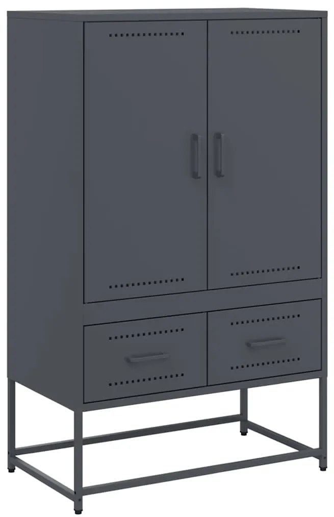 vidaXL Ντουλάπι Ανθρακί 68x39x111,5 εκ. από Χάλυβα