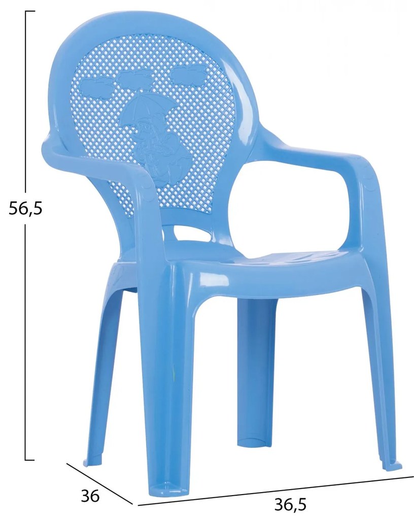 Καρεκλάκι Παιδικό C5824.08 Μπλέ 36.5x36.5x56.5εκ. 36.5x36.5x56.5 εκ.