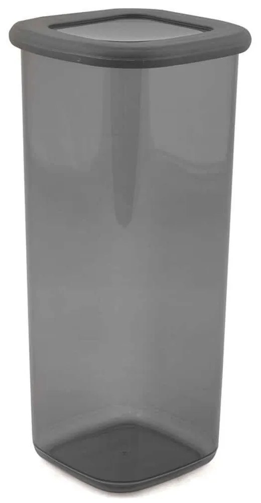 Δοχεία Αποθήκευσης (Σετ 12Τμχ) 430KSV1426 11x11x25cm 17,5lt Grey Hermia Πλαστικό