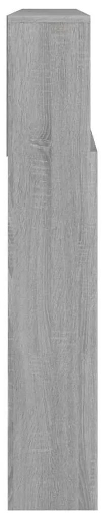 vidaXL Κεφαλάρι Με Αποθηκευτικό Χώρο Γκρι Sonoma 220x19x103,5 εκ.