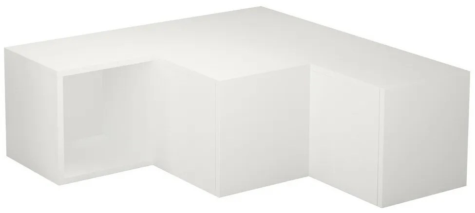 Τραπέζι Tv Ashburn 104, Άσπρο, Με συρτάρια, 90x32x92cm