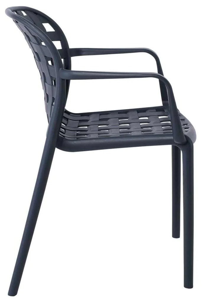 Πολυθρόνα DENON PP Ανθρακί 58x57x82cm