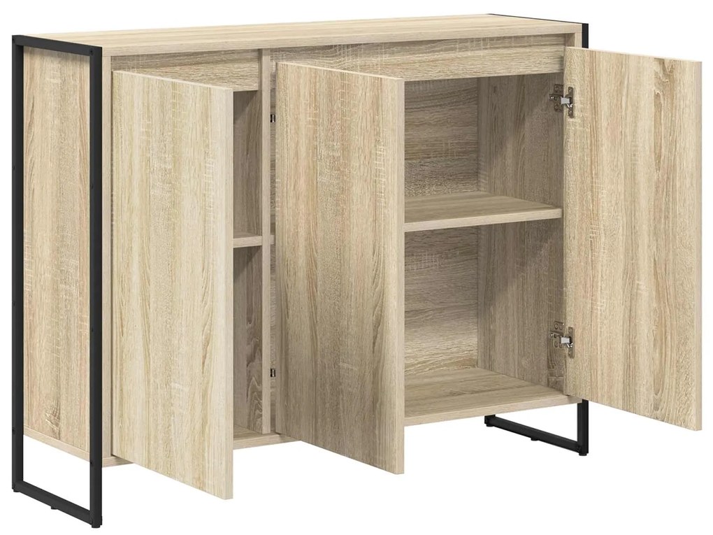 vidaXL Βοηθητικό ντουλάπι Σονόμα 96,5 x 30 x 75 εκ Επεξεργασμένο ξύλο