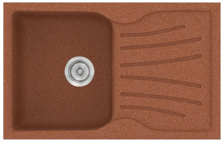 Sanitec Classic 327 Granite Terracotta Ένθετος Νεροχύτης