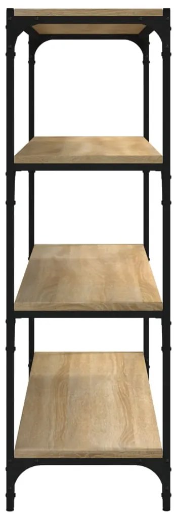 vidaXL Βιβλιοθήκη Sonoma Δρυς 100x33x100 εκ. Επεξεργ. Ξύλο &amp; Ατσάλι