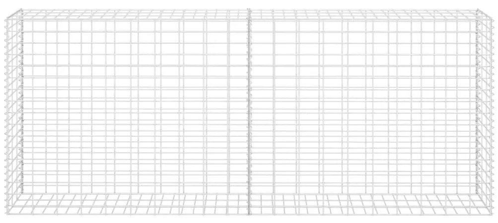 vidaXL Συρματοκιβώτιο Ασημί 85 x 30 x 200 εκ. από Γαλβανισμένο Χάλυβα
