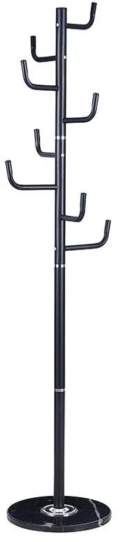 Καλόγερος ρούχων Lorenda μέταλλο μαύρο Φ37x175εκ 37x37x175 εκ.