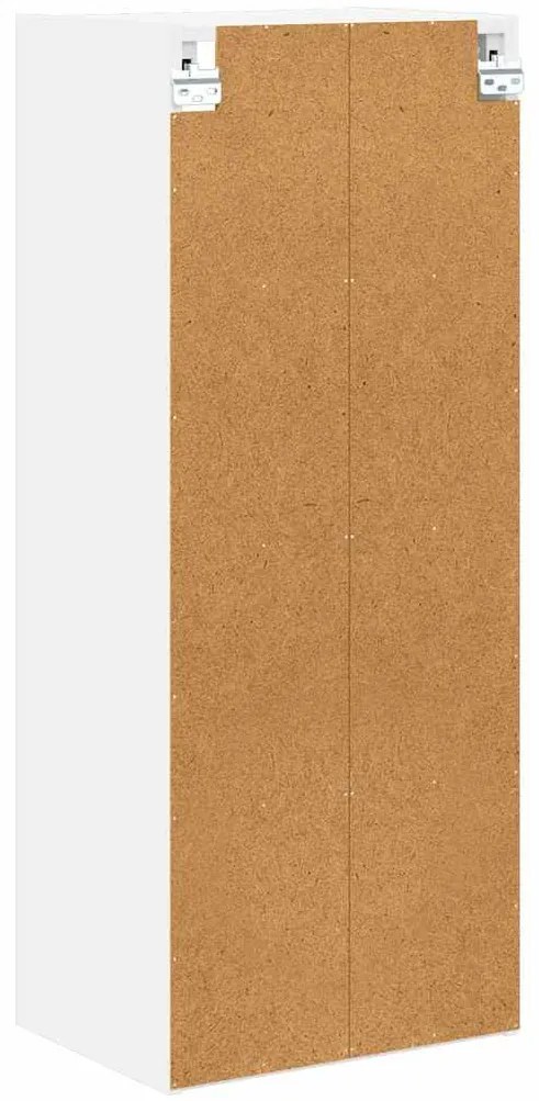 vidaXL Κρεμαστό ντουλάπι με αποθήκευση Riga Λευκό 40 x 29,5 x 100 εκ.