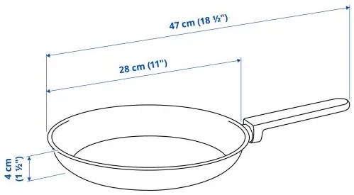 MIDDAGSMAT τηγάνι/αντικολλητική επένδυση, 28 cm 004.636.89