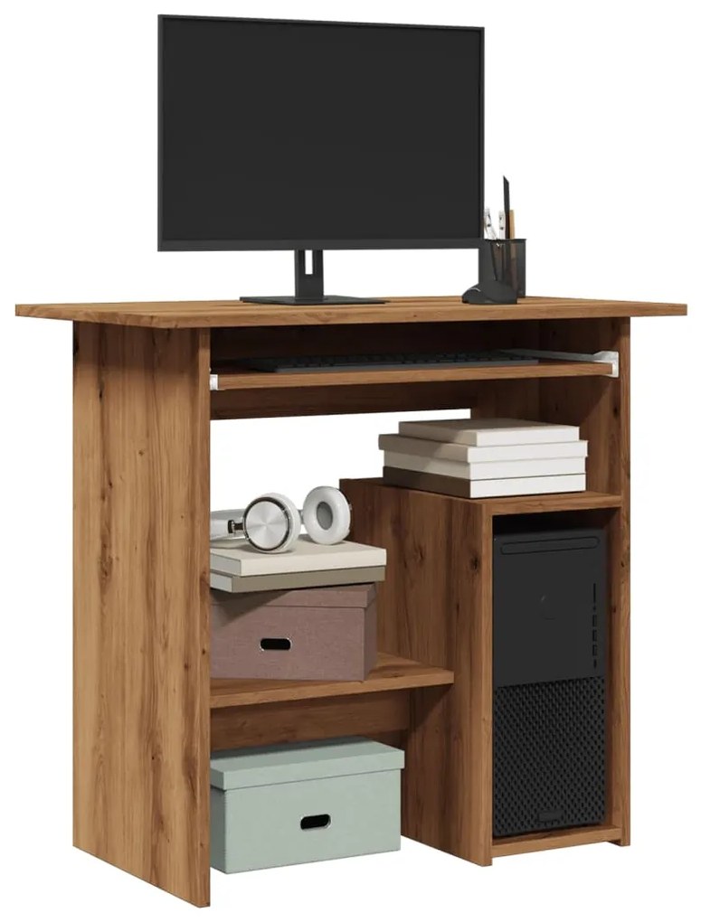 Γραφείο Αρτισιανή Δρυς 80x45x74 εκ. από Επεξεργασμένο Ξύλο