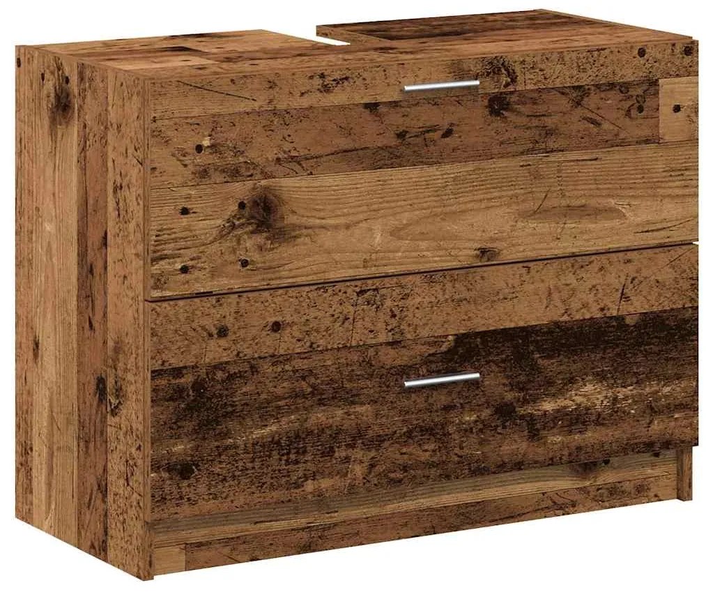 vidaXL Ντουλάπι Νεροχύτη Παλιό Ξύλο 78 x 37 x 59 cm Επεξεργασμένο ξύλο