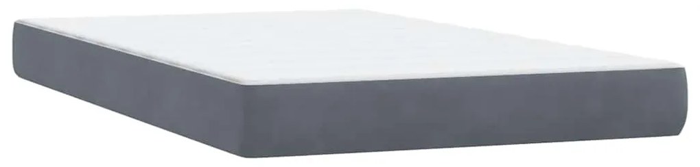 ΚΡΕΒΑΤΙ BOXSPRING ΜΕ ΣΤΡΩΜΑ ΣΚΟΥΡΟ ΓΚΡΙ 120X210 ΕΚ. ΒΕΛΟΥΔΙΝΟ 3317164