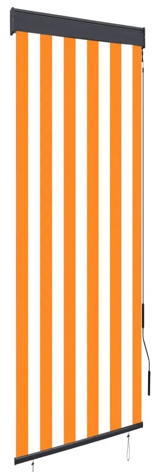 Στόρι Σκίασης Ρόλερ Εξωτερικού Χώρου Λευκό/Πορτοκαλί 60x250 εκ.