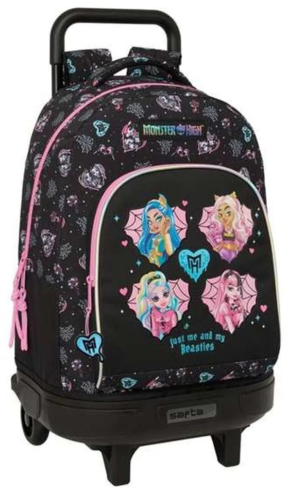 Σχολική Τσάντα Monster High Μαύρο 33 x 45 x 22 cm