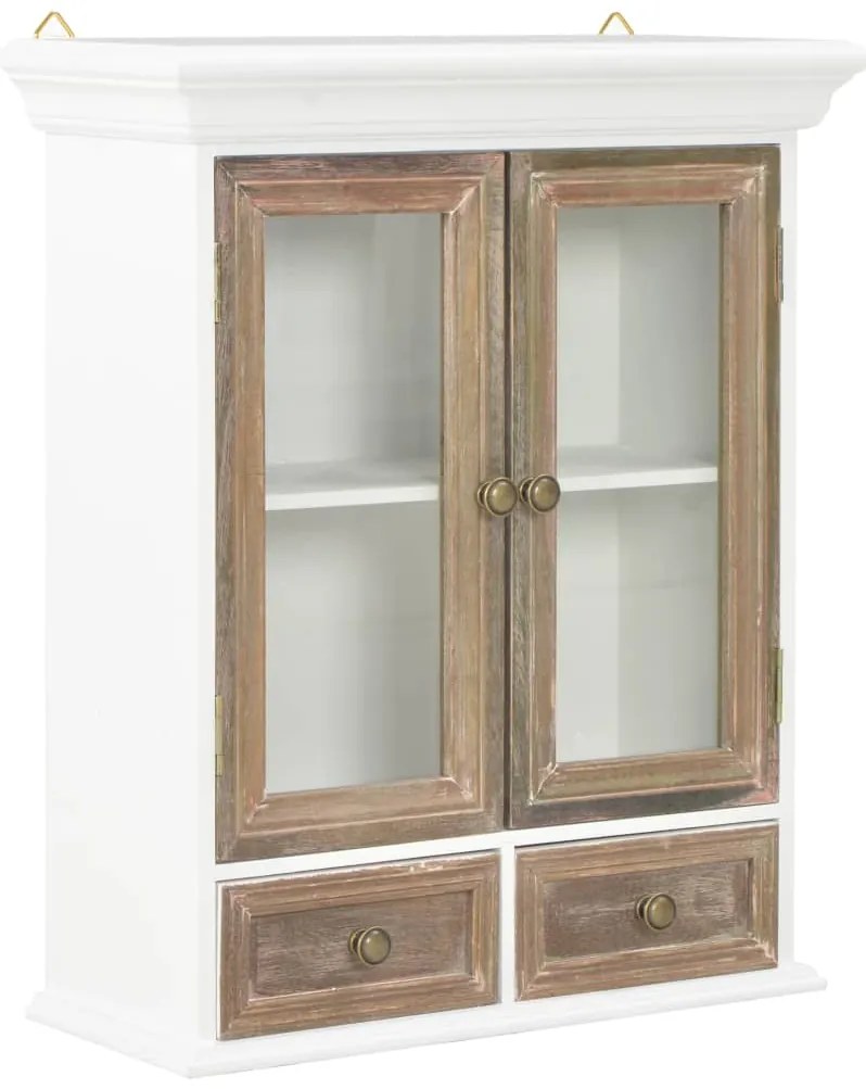 vidaXL Ντουλάπι Τοίχου Λευκό 49 x 22 x 59 εκ. από Επεξεργασμένο Ξύλο
