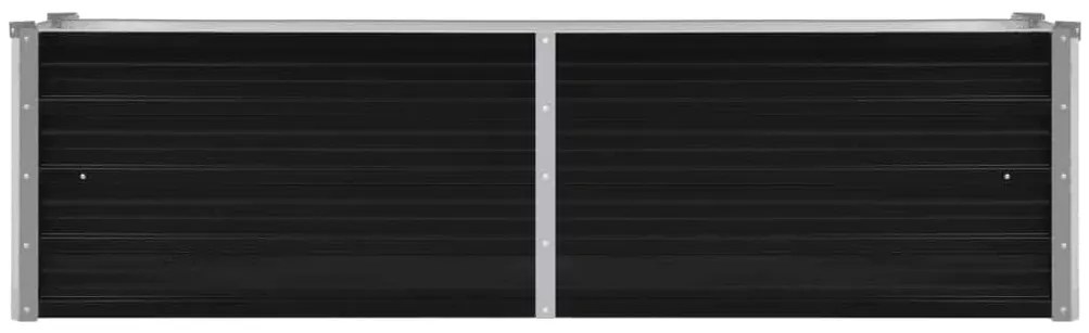 vidaXL Ζαρντινιέρα Υπερυψωμένη Ανθρακί 160x40x45 εκ. Γαλβαν. Χάλυβας