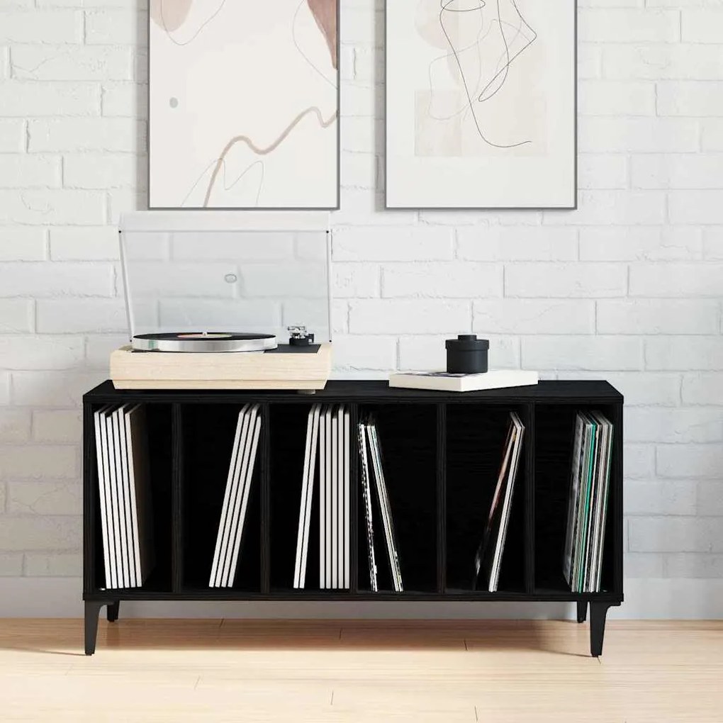 vidaXL ντουλάπι δισκίων Μαύρης Δρυός - 100x38x48 εκ από επεξεργασμένο ξύλο