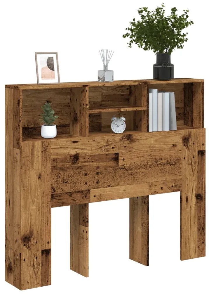 Κεφαλάρι Με Αποθηκευτικό Χώρο 120x19x103,5 εκ. Επεξ. Ξύλο