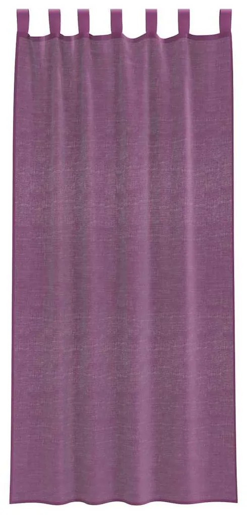 vidaXL Κουρτίνες Voile με βρόχους 2 τεμάχια Μοβ 140x245 εκ.