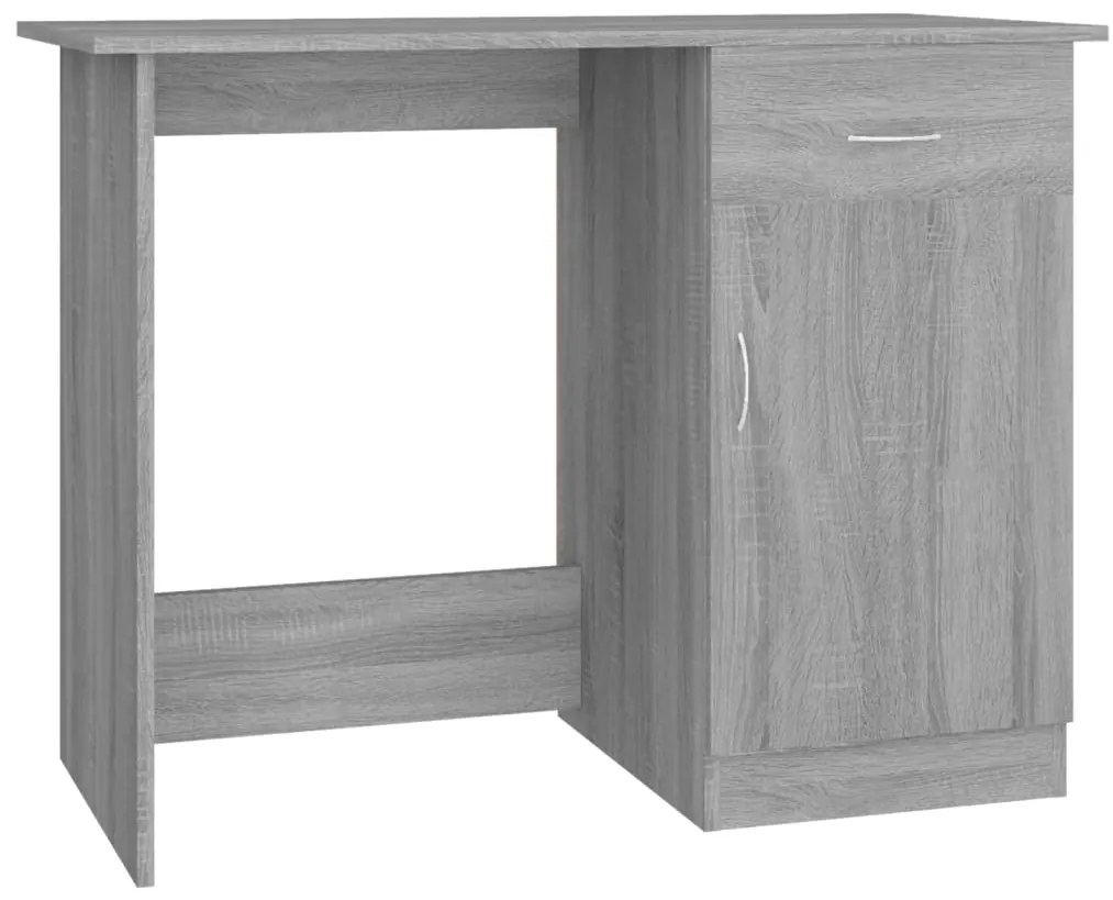 vidaXL Γραφείο Γκρι Sonoma 100x50x76 εκ. από Επεξεργασμένο Ξύλο