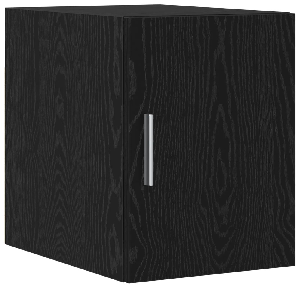 vidaXL Slim Storage Cabinet Μαύρος Δρυς 30x42.5x225 cm Επεξεργασμένο Ξύλο