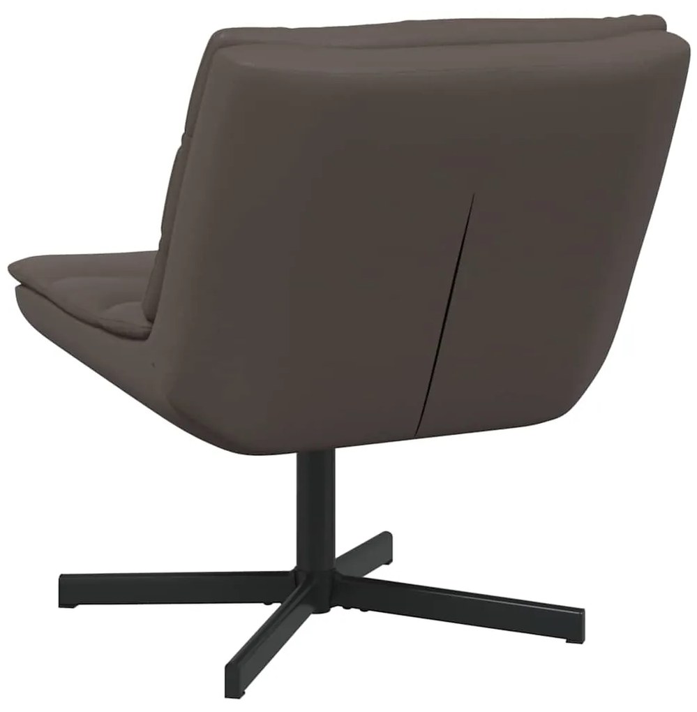 vidaXL Περιστρεφόμενη καρέκλα Καφέ 63 x 75 x 76 εκ Τεχνητό δέρμα