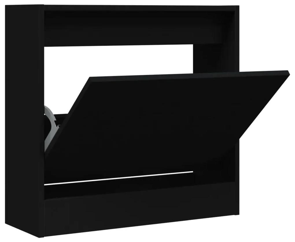 vidaXL Παπουτσοθήκη Μαύρη 60 x 21 x 57 εκ. από Επεξεργασμένο Ξύλο
