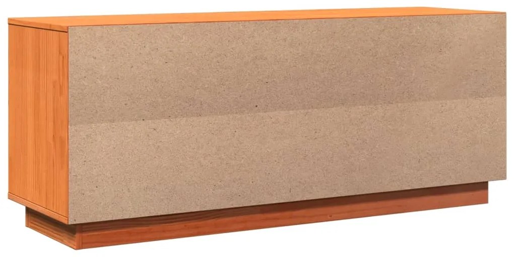 vidaXL Παπουτσοθήκη Καφέ Κεριού 110 x 34 x 45 εκ. Μασίφ Ξύλο Πεύκου
