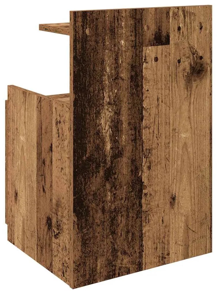 vidaXL Κομοδίνο με 2 Συρτάρια από Παλιό Ξύλο 40x36,5x62 εκ.