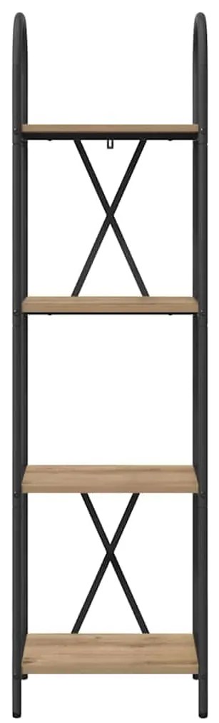 vidaXL Ράφι Βιβλίων artisan δρυς 40 x 30 x 146 εκ Επεξεργασμένο ξύλο