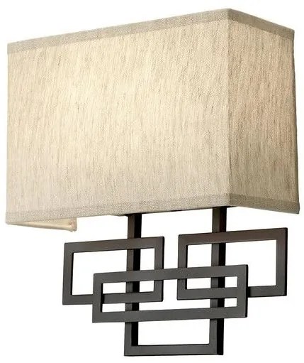 Απλίκα Φωτιστικό  Τοίχου  2xE14 Lanza Elstead Lighting HK-LANZA2 Ανθρακί