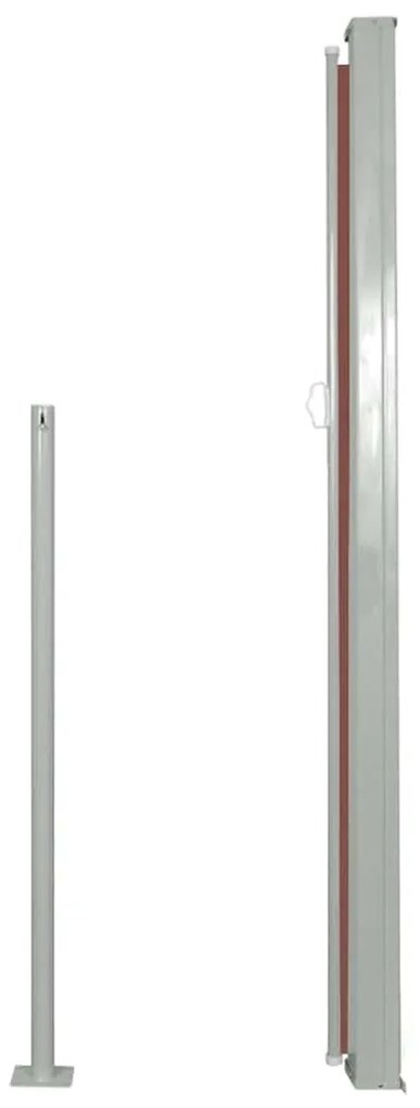 vidaXL Σκίαστρο Πλαϊνό Συρόμενο Βεράντας Καφέ 170 x 300 εκ.