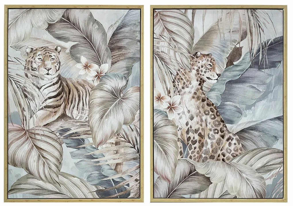 Καμβάς DKD Home Decor πολυστερίνη Καμβάς 70 x 4 x 100 cm