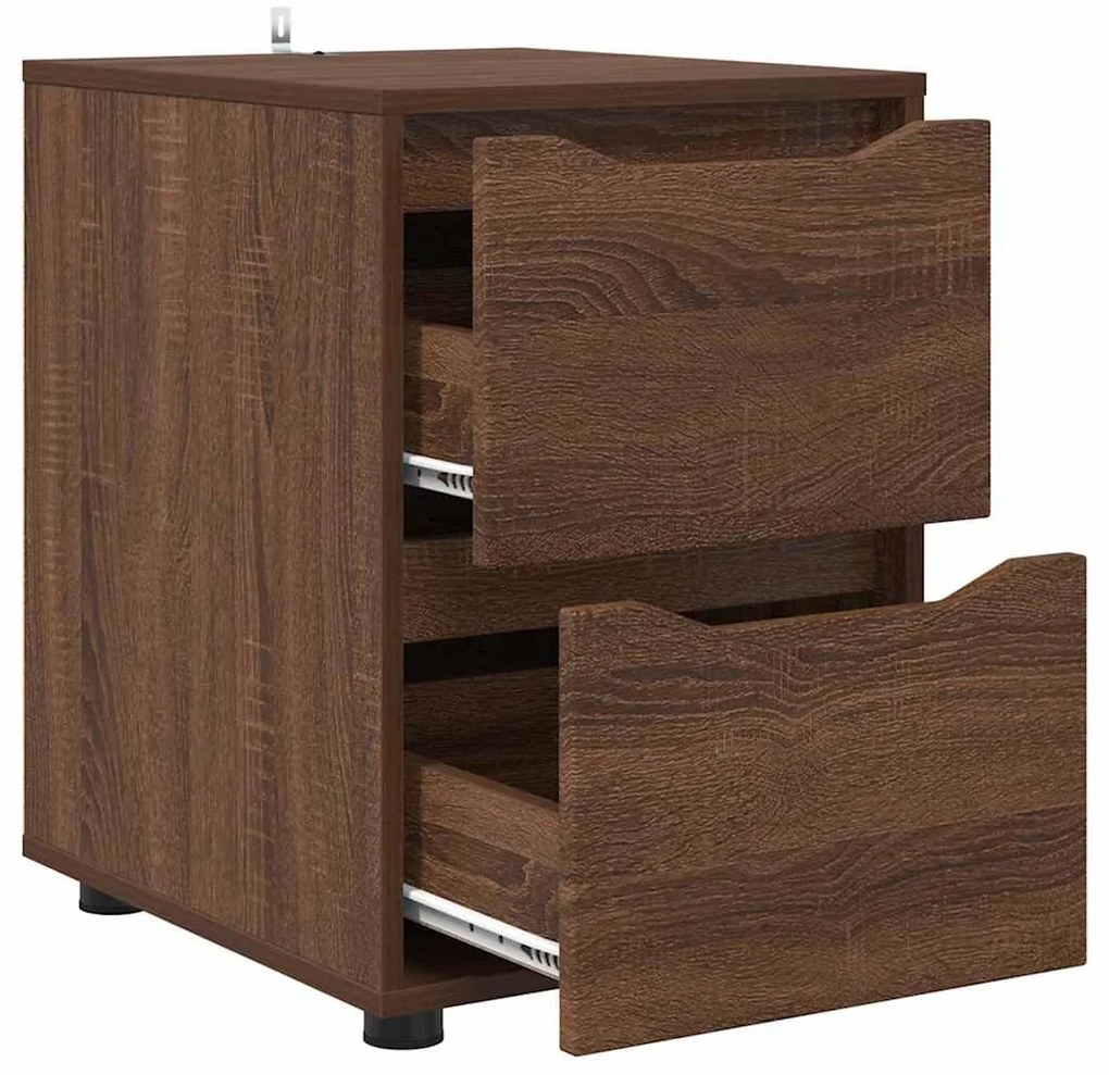 vidaXL Ντουλάπι αποθήκευσης Καφέ δρυς 40 x 48 x 57 εκ