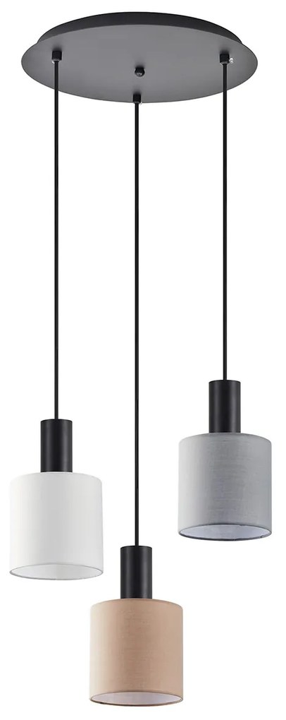Φωτιστικό Οροφής Τρίφωτο Homelighting 77-8915 Flex Black