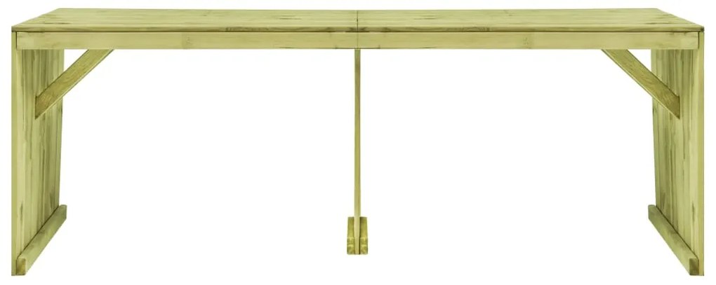 vidaXL Τραπέζι Κήπου 220 x 101,5 x 80 εκ. από Εμποτισμένο Ξύλο Πεύκου
