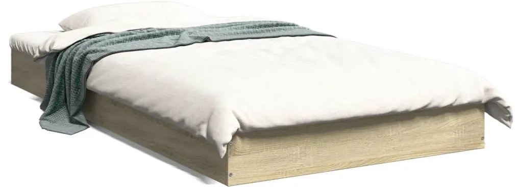 vidaXL Πλαίσιο Κρεβατιού Χωρ. Στρώμα Sonoma Δρυς 100x200εκ Επ. Ξύλο